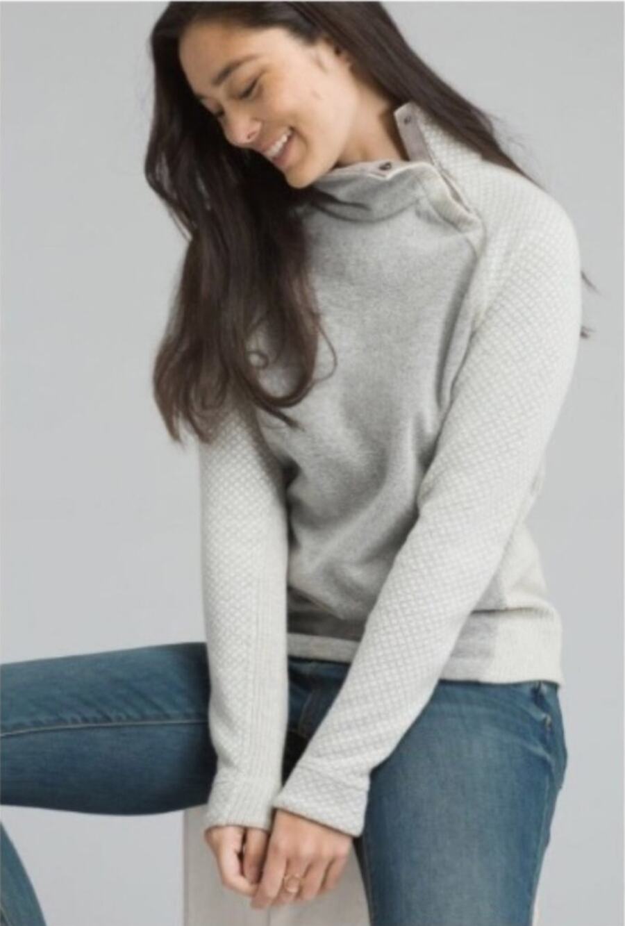 Prana Brandie Sweater in Bone Heather Size M